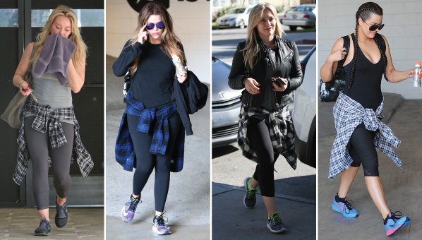 Celebs Workout Clothing