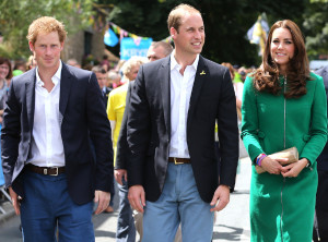 Kate Middleton, Prince William, Prince Harry Opening of Tour De France