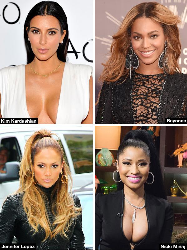 Jennifer Lopez, Kim Kardashian, Beyonce’s & Nicki Minaj