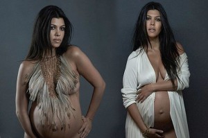 Kourtney Kardashian Poses Nude Photo Shoot for DuJour when She is Pregnant