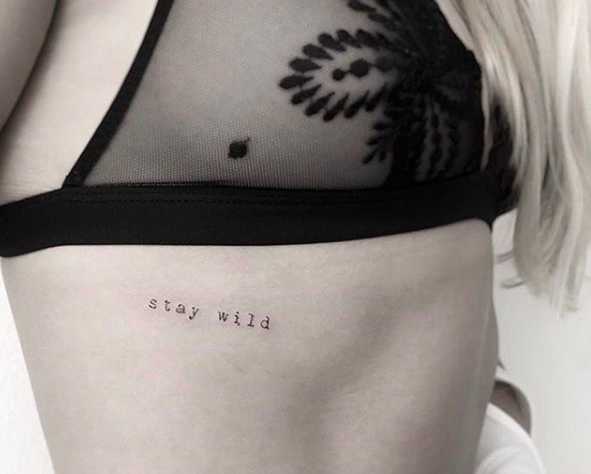 Love Her and Leave Her Wild Underboob Tattoo