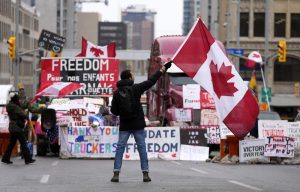 Canada Police Arrive To Eliminate Protesters at US Border