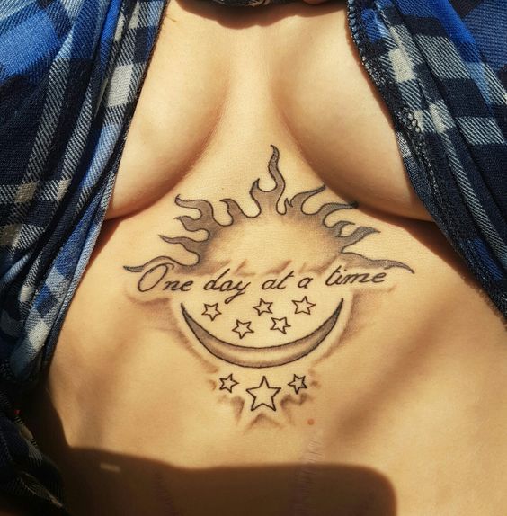 Underboob Tattoo - One Day At A Time