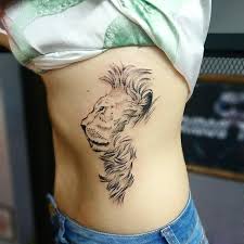 underboob lion tattoo