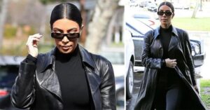 Kim Kardashian Arriving at North’s Basketball Game In LA